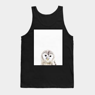 Baby owl, Nursery, Owl, Animal, Kids room, Modern art, Wall decor Tank Top